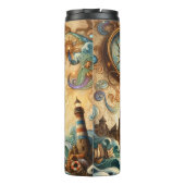 Piratenschiff auf hoher See Thermosbecher (Rückseite)