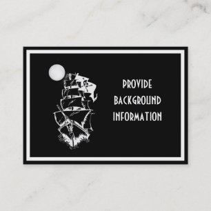 Piratenschiff auf hoher See Visitenkarte