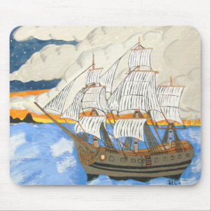 Piratenschiff auf Sea Mouse Pad Mousepad