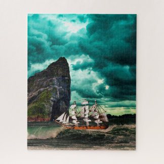 Piratenschiff auf turbulenten Meeren Puzzle
