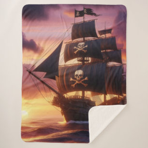 Piratenschiff bei Sonnenaufgang/Sonnenuntergang Sherpadecke