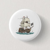 Piratenschiff Button (Vorderseite)
