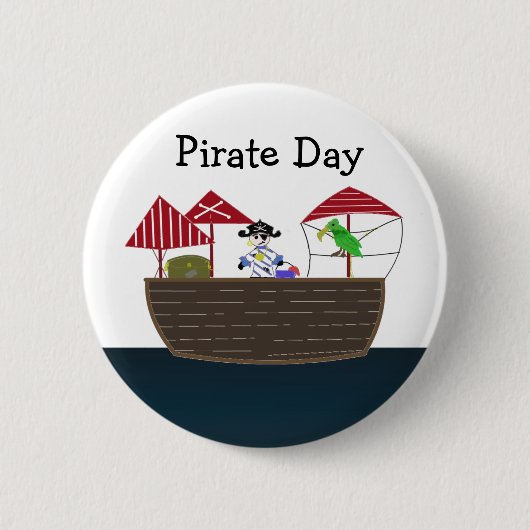 Piratenschiff Button (Vorderseite)