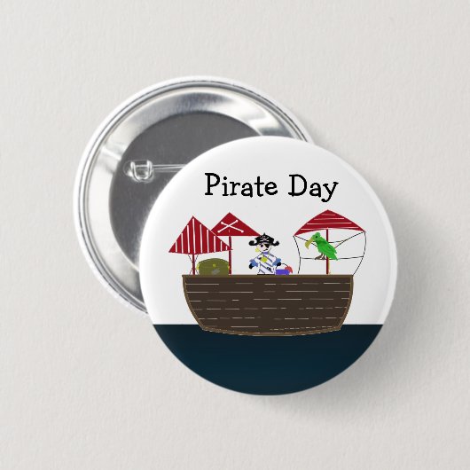 Piratenschiff Button (Vorne & Hinten)