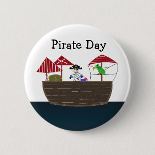 Piratenschiff Button