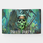 Piratenschiff Captain Green Ghost Ship Banner (Horizontal)