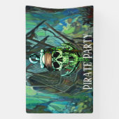 Piratenschiff Captain Green Ghost Ship Banner (Vertikal)