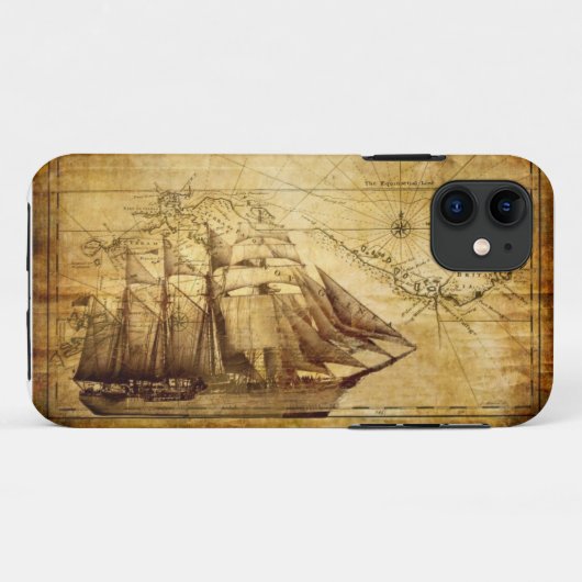 Piratenschiff Case-Mate iPhone Hülle (Rückseite (Horizontal))