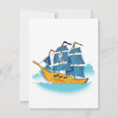 Piratenschiff des niedlichen Cartoon (Rückseite)