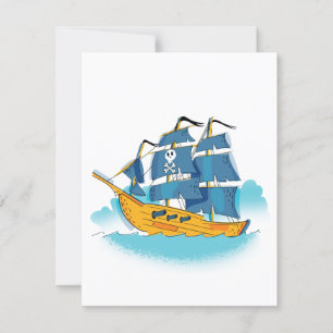 Piratenschiff des niedlichen Cartoon