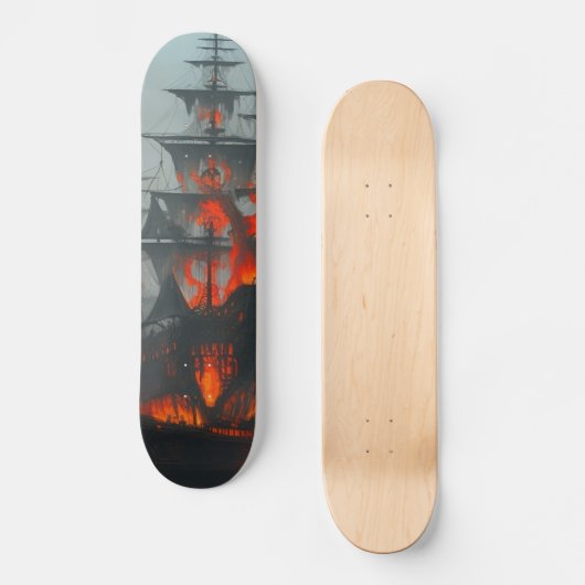 Piratenschiff des verlorenen Geistes Skateboard (Vorderseite)