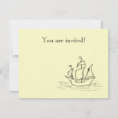 Piratenschiff. Einladung (Vorderseite)
