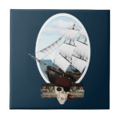 Piratenschiff Fliese (Vorderseite)