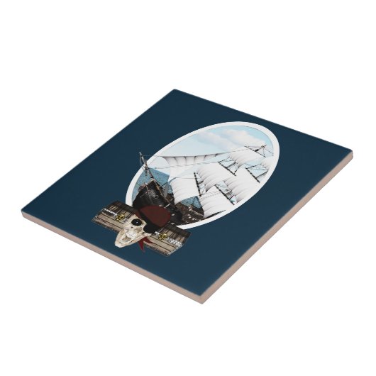 Piratenschiff Fliese (Seite)