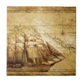 Piratenschiff Fliese (Vorderseite)