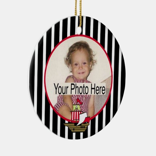 Piratenschiff Foto Keramikornament (Rechts)