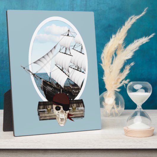 Piratenschiff Fotoplatte (Seite)