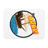 Piratenschiff Funny Cartoon Magnet (Horizontal)