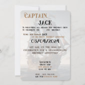 Piratenschiff Geburtstag Einladung (Rückseite)