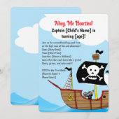 Piratenschiff Geburtstag Einladung (Vorne/Hinten)