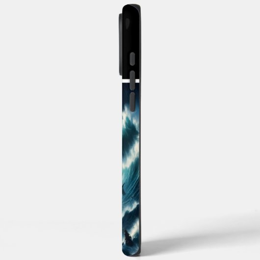 Piratenschiff gegen Sturm Case-Mate iPhone Hülle (Rückseite / Links)