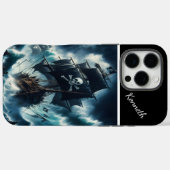 Piratenschiff gegen Sturm Case-Mate iPhone Hülle (Rückseite (Horizontal))