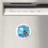 Piratenschiff-Geschenke Magnet (In Situ (Geschirrspüler))
