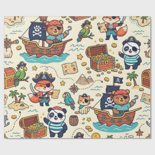 Piratenschiff-Geschenkpapier Geschenkpapier