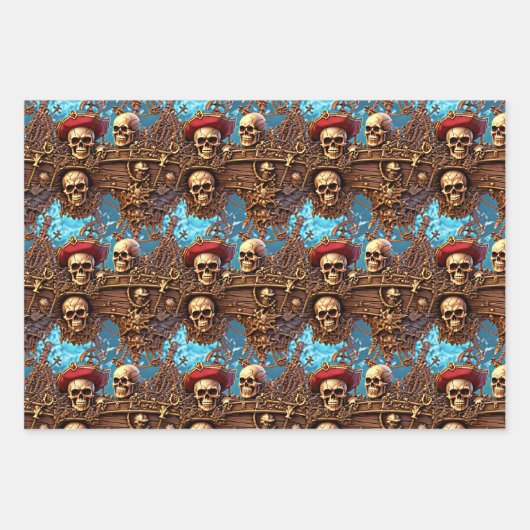 Piratenschiff Geschenkpapier Set (Vorderseite 2)