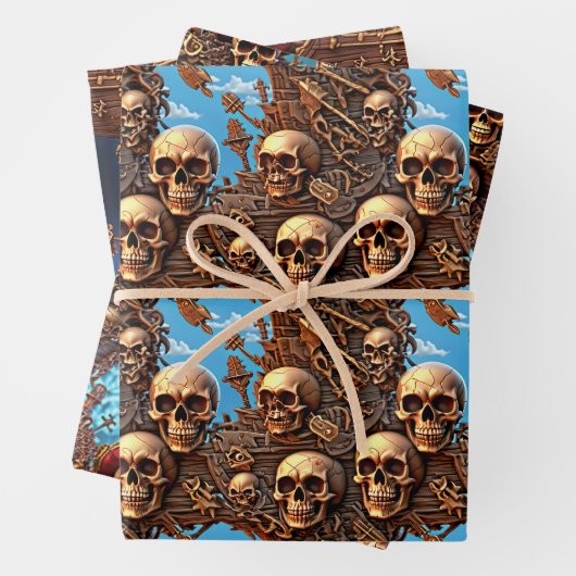 Piratenschiff Geschenkpapier Set (Beispiel)
