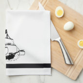 Piratenschiff Geschirrtuch (Viertel Falte)