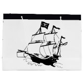 Piratenschiff Große Geschenktüte (Rückseite)