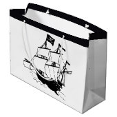 Piratenschiff Große Geschenktüte (Rückseite Schrägansicht)