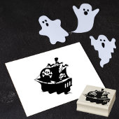 Piratenschiff Gummistempel