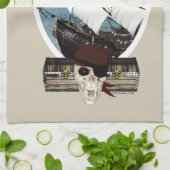 Piratenschiff Handtuch (Gefaltet)
