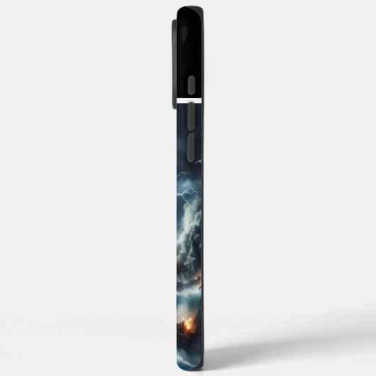 Piratenschiff im Gewitter Case-Mate iPhone Hülle (Rückseite / Links)