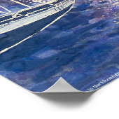 Piratenschiff im Mondschein: Poster (Ecke)