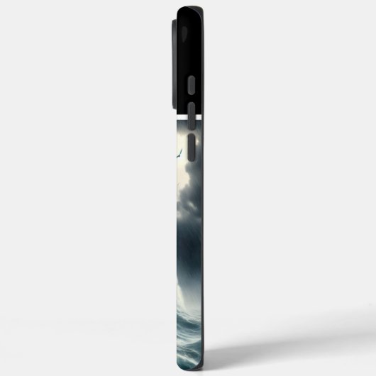 Piratenschiff im Sturm Case-Mate iPhone Hülle (Rückseite / Links)