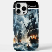 Piratenschiff im Sturm Case-Mate iPhone Hülle (Rückseite)