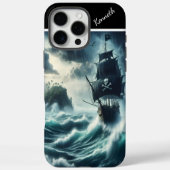 Piratenschiff im Sturm Case-Mate iPhone Hülle (Rückseite)