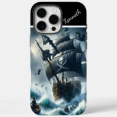 Piratenschiff im Sturm Case-Mate iPhone Hülle (Rückseite)