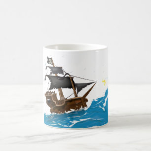 Piratenschiff im Sturm Kaffeetasse
