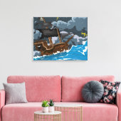 Piratenschiff im Sturm Leinwanddruck (Insitu (Wohnzimmer))