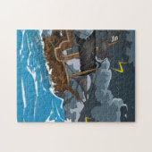 Piratenschiff im Sturm Puzzle (Horizontal)