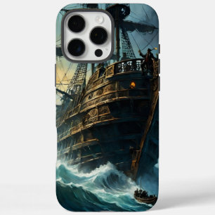 Piratenschiff im Wappen des Galleon iPhone 16 Pro Max Hülle