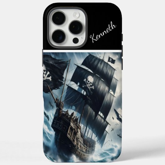 Piratenschiff in einem Tempest Case-Mate iPhone Hülle (Rückseite)