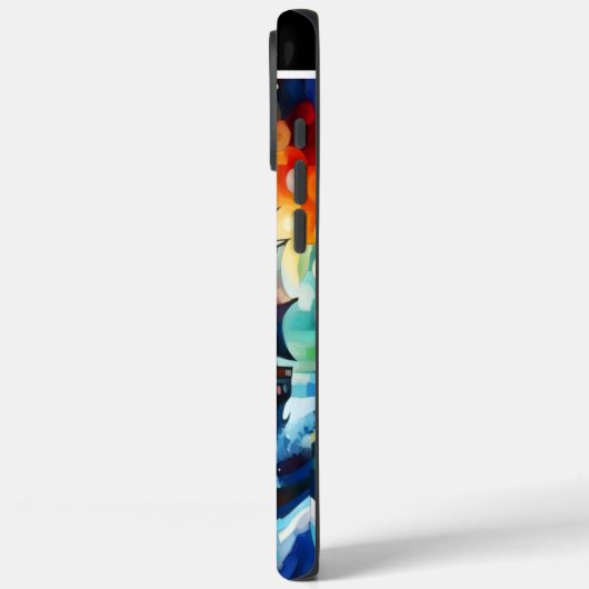 Piratenschiff in Sturmsee Case-Mate iPhone Hülle (Rückseite / Links)