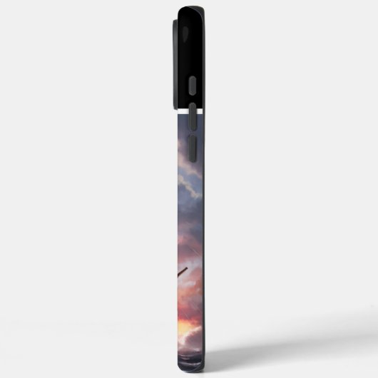 Piratenschiff in Sturmsee Case-Mate iPhone Hülle (Rückseite / Links)