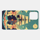 Piratenschiff iPhone Hülle (Hinten horizontal)