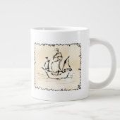 Piratenschiff. Jumbo-Tasse (Rechts)